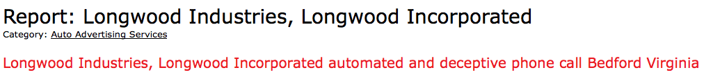 beware of longwood industries,longwood industries scam