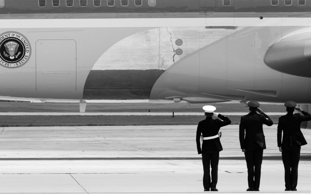 Saluting Air Force One